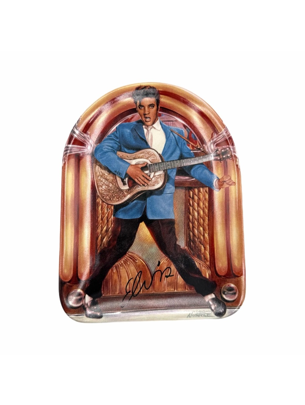 Vintage Bradford Exchange All Shook Up Juke Box Elvis Collector Plate